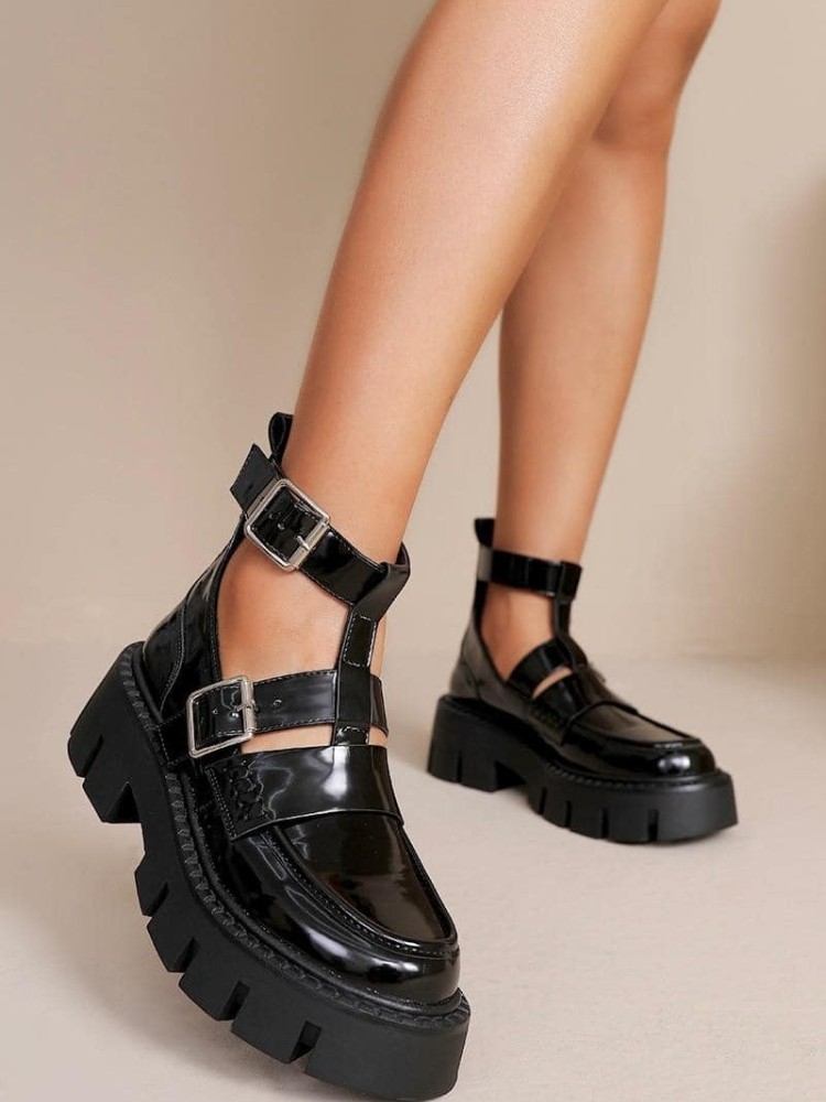 ΜΑΥΡΑ ΛΟΥΣΤΡΙΝ LOAFERS -...