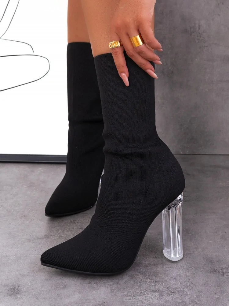 BLACK BOOTIES - ARLEKINO