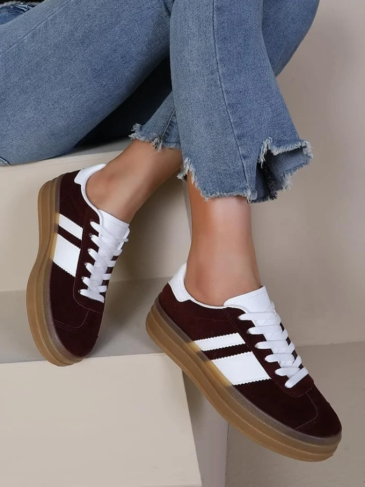 BURGUNDY SNEAKERS - ADILO
