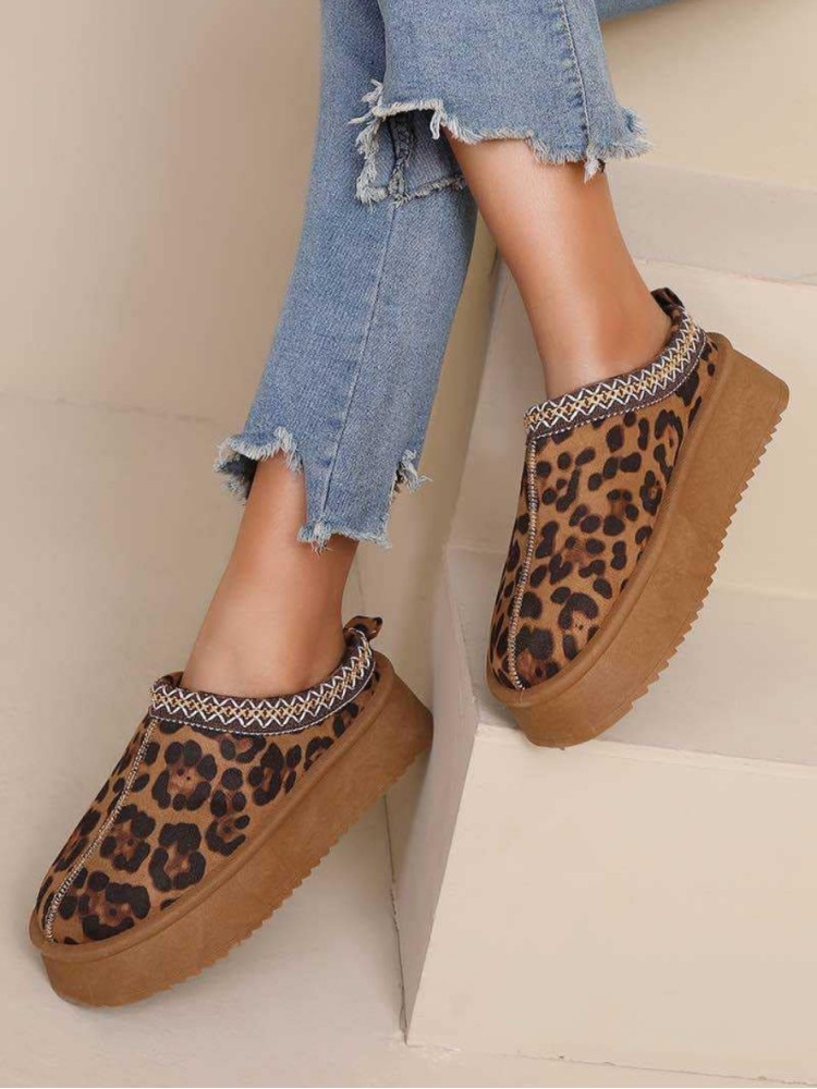 SLIP ON BROWN LEOPARD - AQUILO