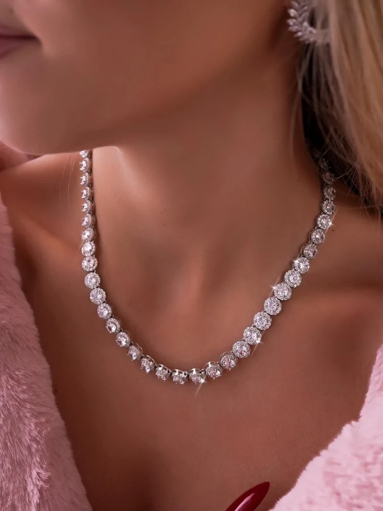 NECKLACE WITH CRYSTALS - AMOR