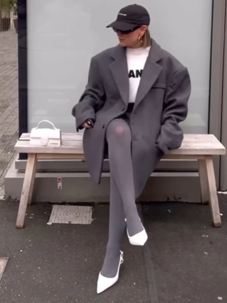 DORITA GREY OPAQUE TIGHTS...