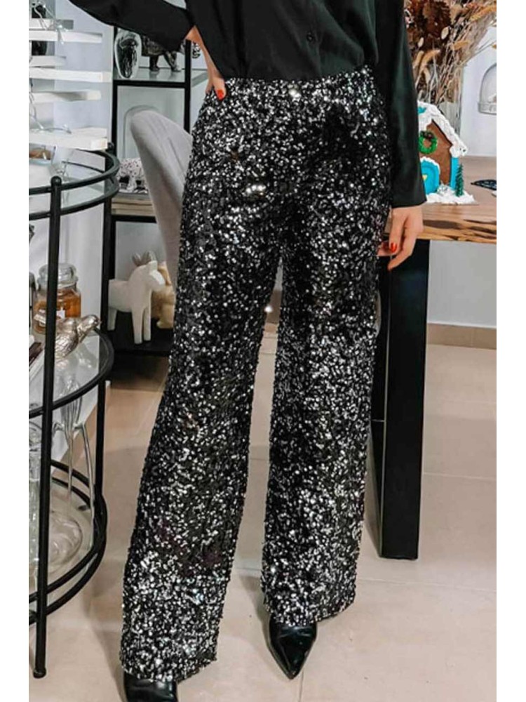 VELVET SEQUIN PANTALONE - EVER