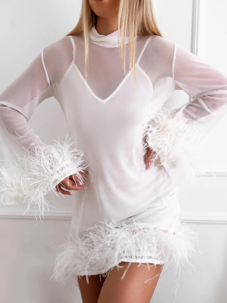 WHITE TULLE DRESS - OPERA