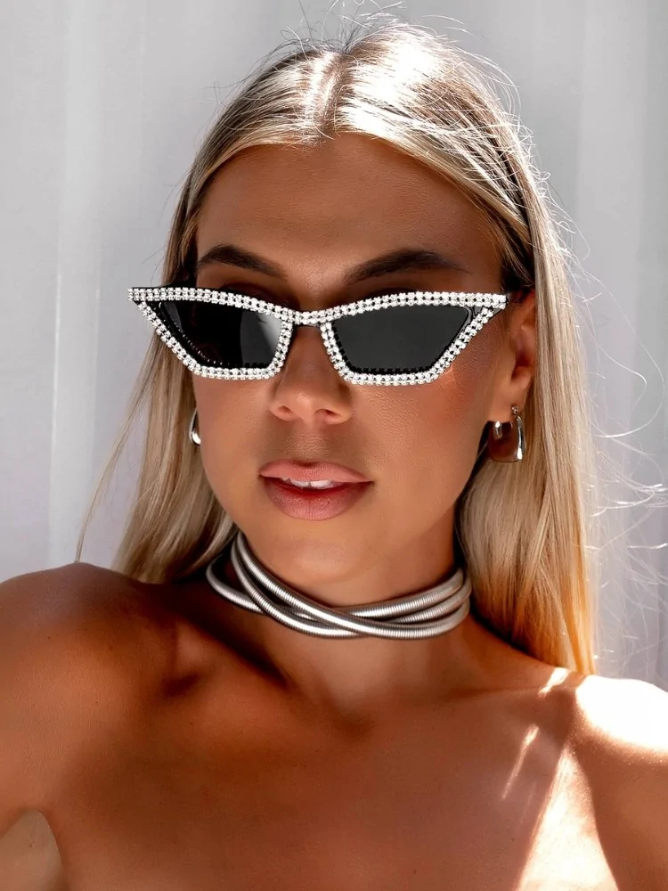 WHITE SUNGLASSES WITH...