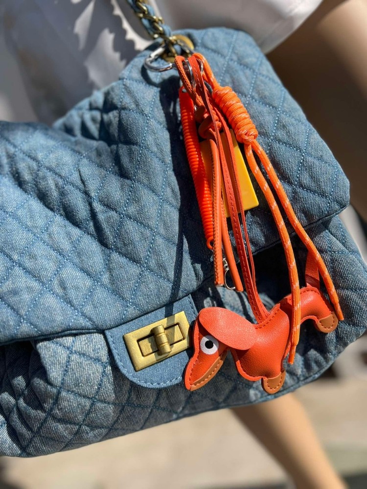CHARM BAG - ORANGE DOGGIE