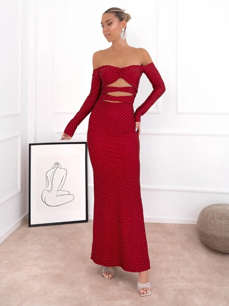 DRESS IN RHINESTONES -...