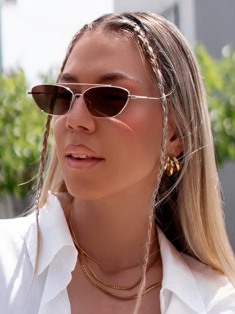 ANNAKEY AVERY BROWN SUNGLASSES