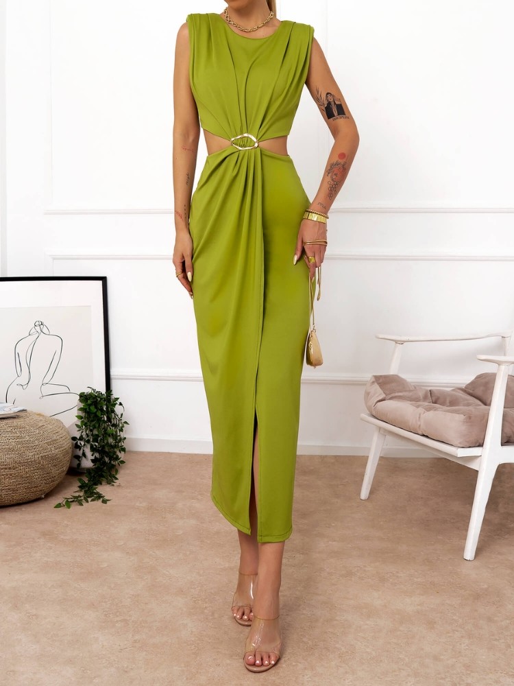 LIME MIDI DRESS - XARVI