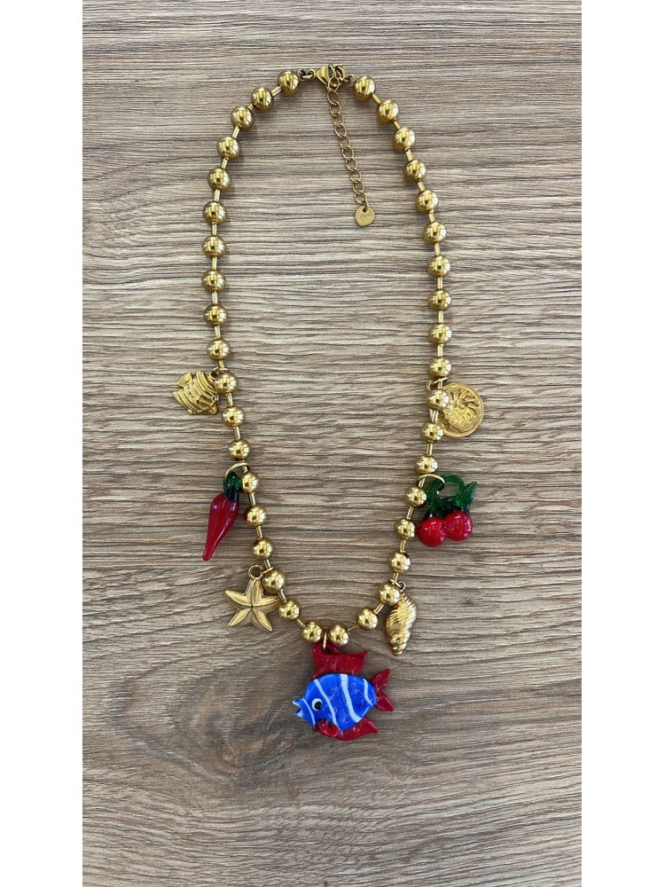 copy of NECKLACE MURANO CHARMS
