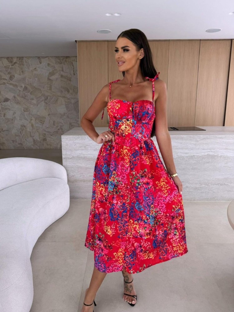 LONG FLORAL DRESS -...
