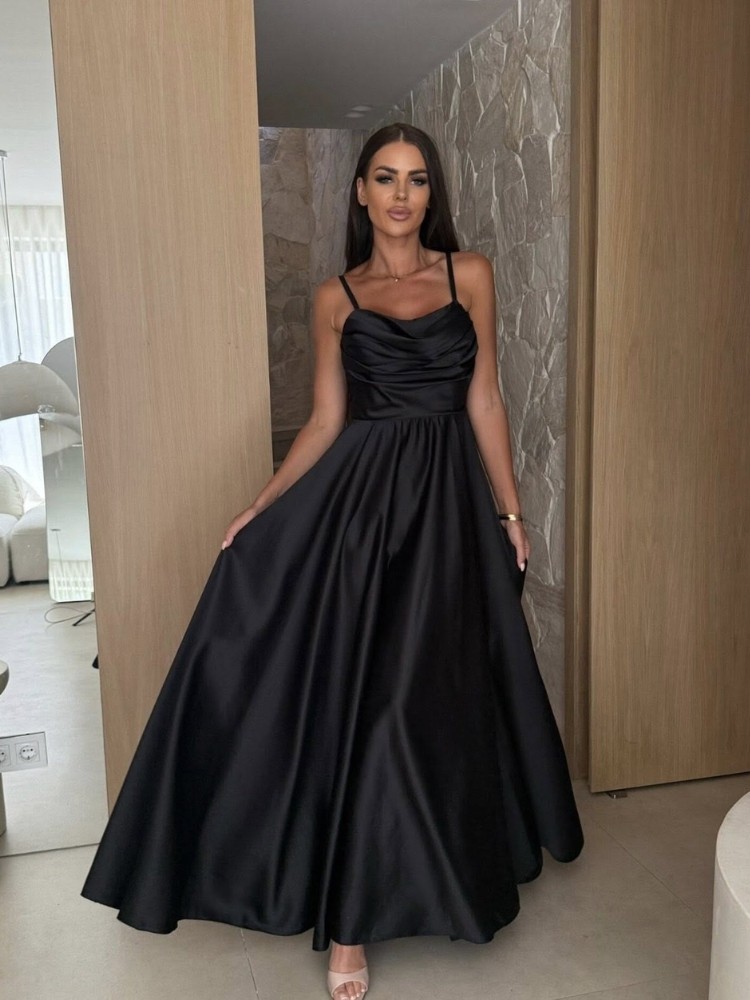 MAXI SATIN DRESS - PRINCESS