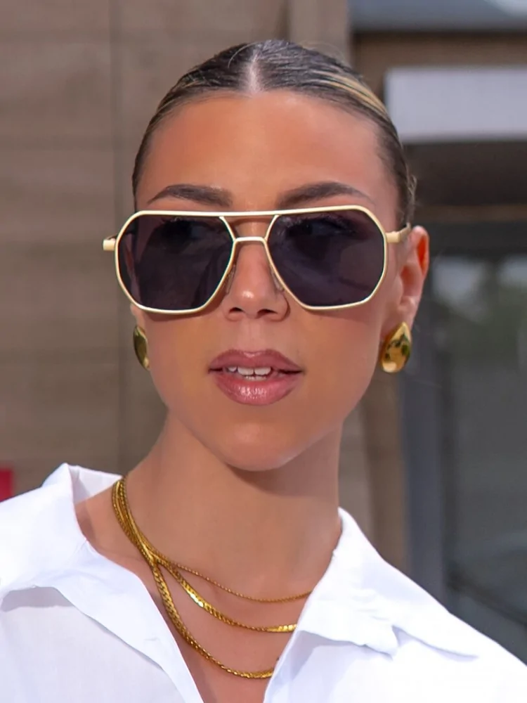 ANNAKEY RIO GOLD SUNGLASSES