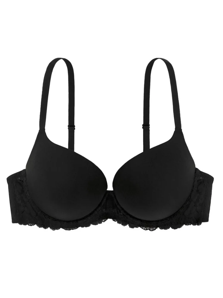 BLACK PUSH UP BRA - KALLIOPI