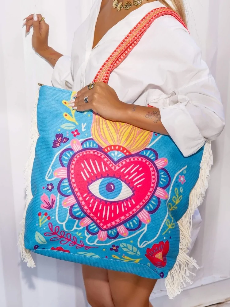 BEACH BAG - BLUE EYE