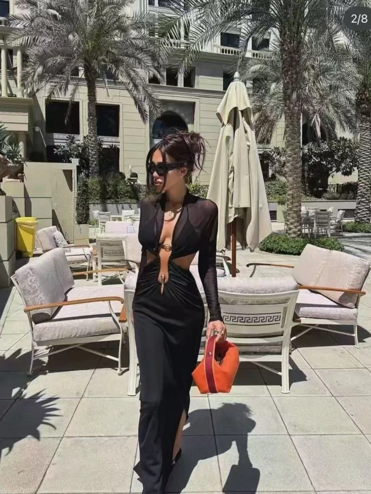 BLACK MAXI DRESS - VALERY