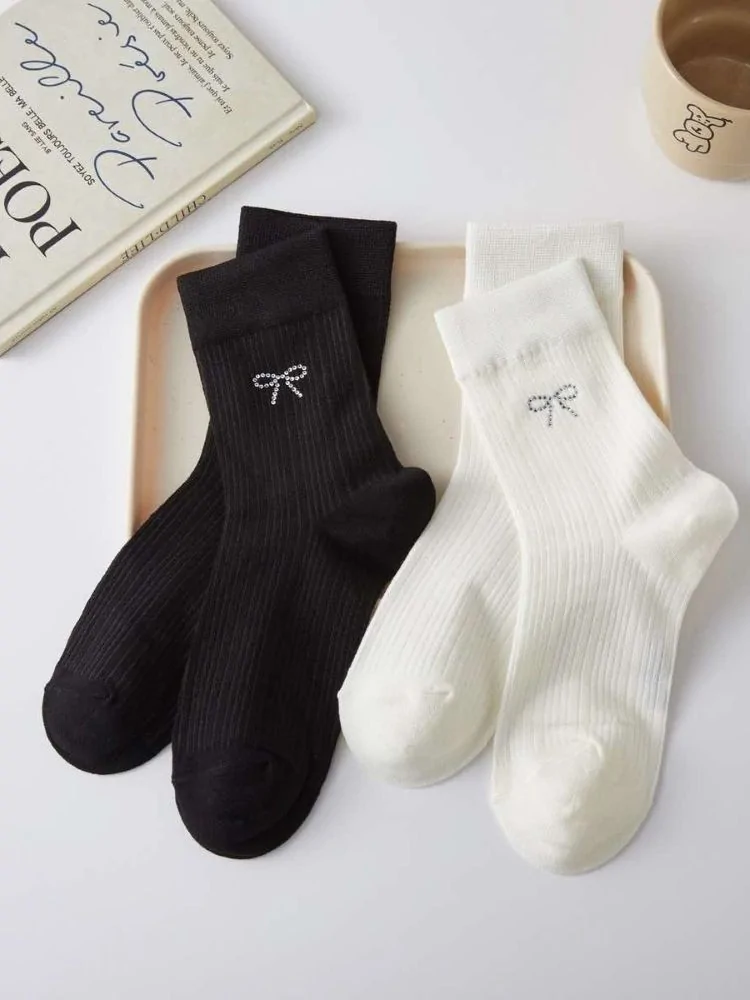 SOCKS SET - STRASS BOW