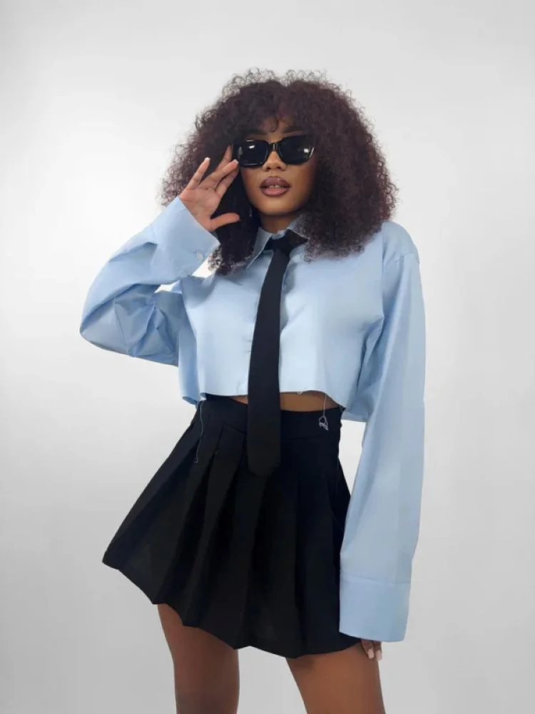 CROP CIEL SHIRT - CAMISA