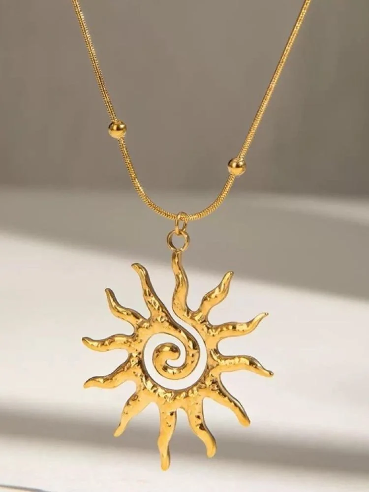 GOLD NECKLACE - HELIANTHUS
