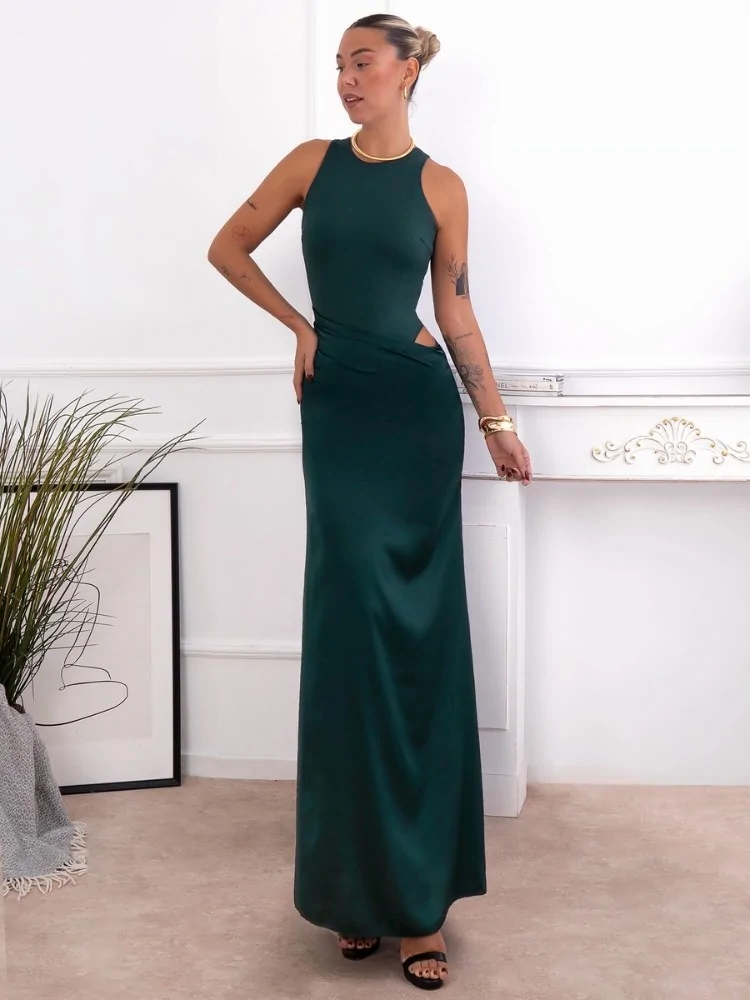 MAXI GREEN DRESS - PORTAL