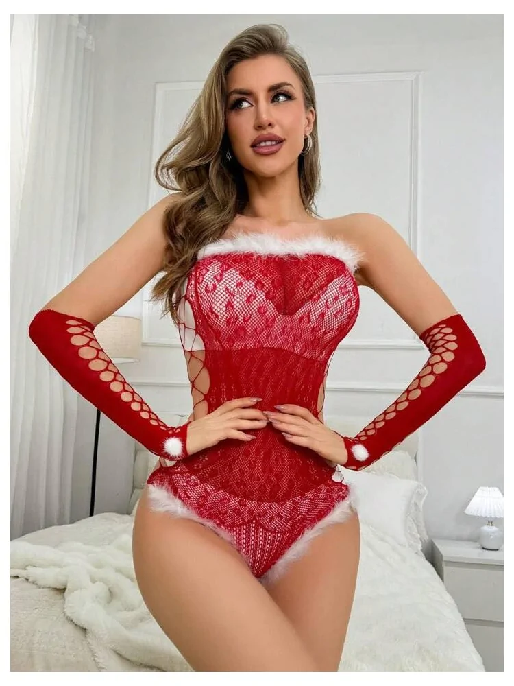 RED CHRISTMASS BODYSUIT -...