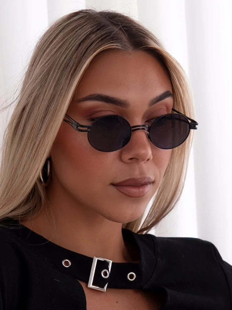 ANNAKEY RYTHM BLACK SUNGLASSES