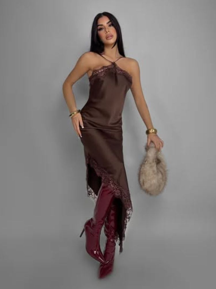 SATIN DRESS - NAZARA