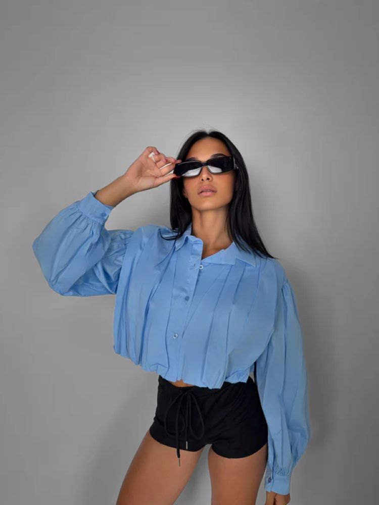 CROP ΠΟΥΚΑΜΙΣΟ - BALLOON SHIRT φωτογραφία