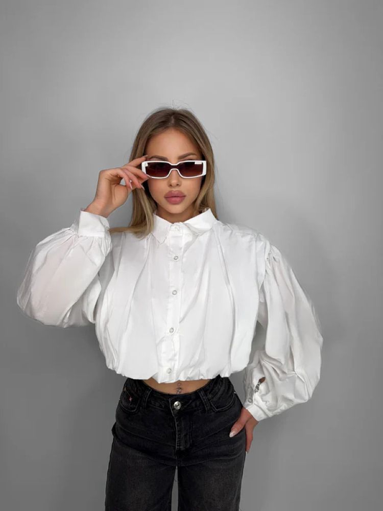 CROP ΠΟΥΚΑΜΙΣΟ - BALLOON SHIRT φωτογραφία