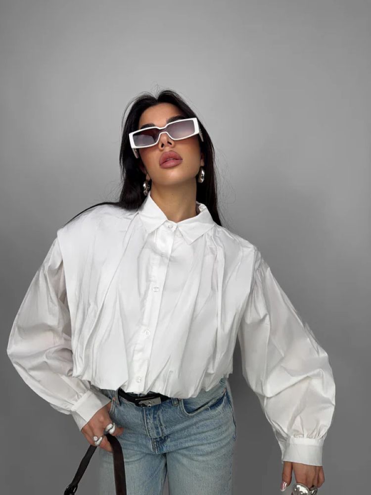 CROP ΠΟΥΚΑΜΙΣΟ - BALLOON SHIRT φωτογραφία