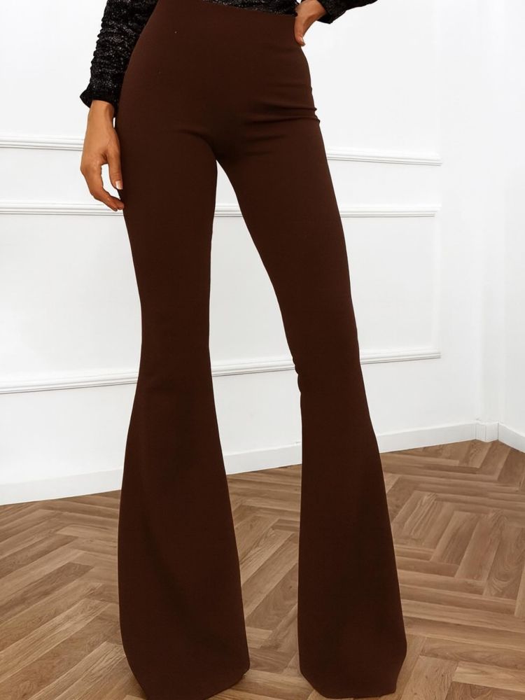 ANGELINA BROWN BELL PANTS