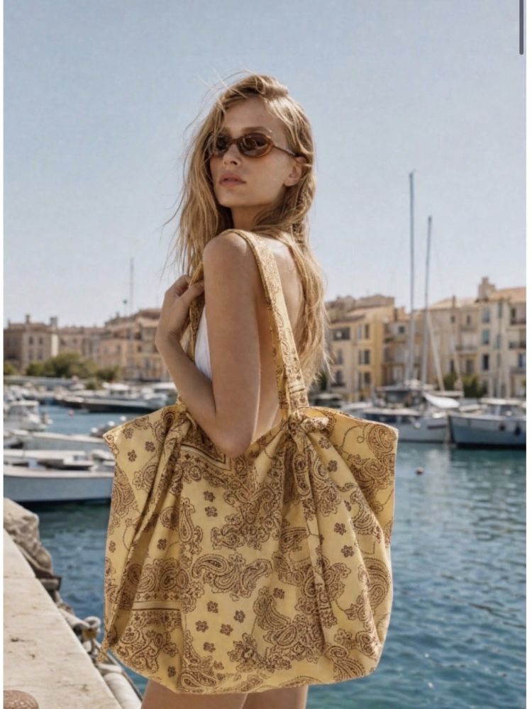 COTTON FABRIC BAG BY LUMINA