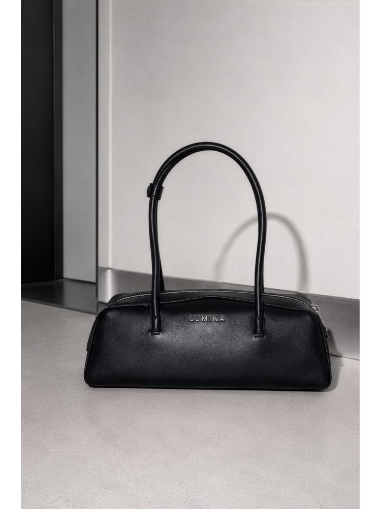 REAL LEATHER SHOULDER BAG...