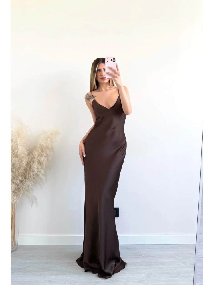 MAXI SATIN SLIP DRESS