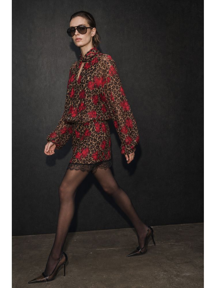 MINI LACE FLORAL DRESS BY...