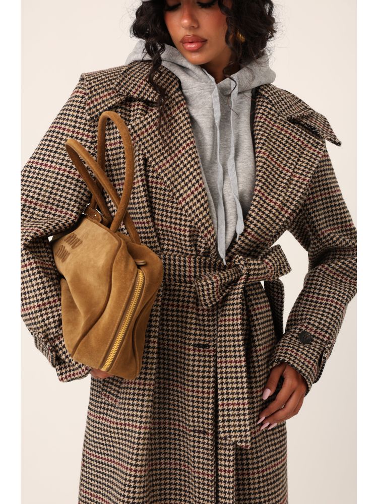 PIED DE POULE TRENCH BY LUMINA