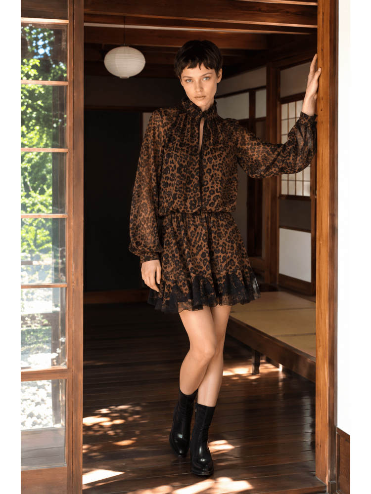 MINI LEOPARD DRESS BY LUMINA
