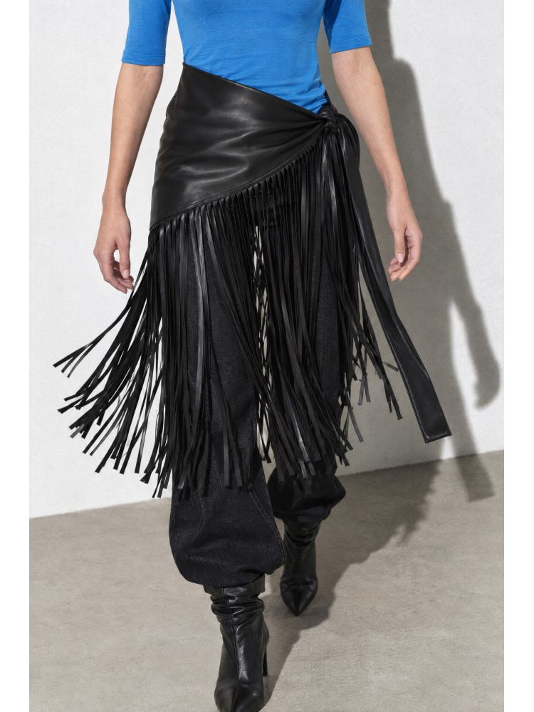 FRINGE PAREO SKIRT BY LUMINA