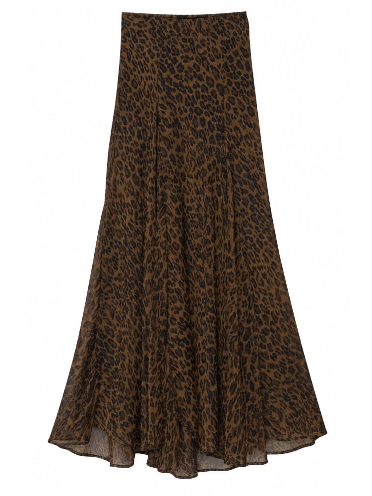MAXI LEOPARD SKIRT BY LUMINA